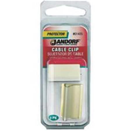 Jandorf Cable Clip, PVC, 1 in Bundle Dia., Gray, 1 in L 3394616